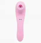 Вибратор и вакуумный клиторальный стимулятор Alive Midnight Quiver Pink - секс-игрушка 2в1 photo 3