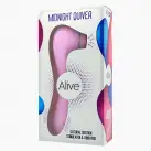 Вибратор и вакуумный клиторальный стимулятор Alive Midnight Quiver Pink - секс-игрушка 2в1 photo 4